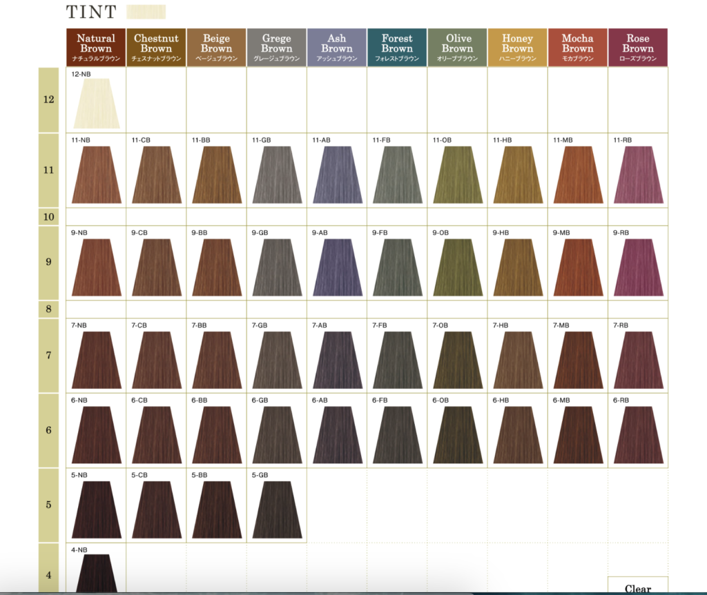 ヴィラロドラカラーの色見本