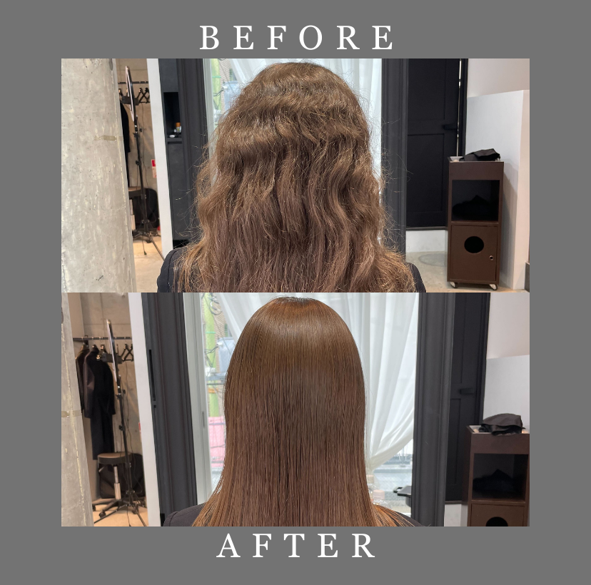髪質改善や縮毛矯正を体験したお客様のBefore&After